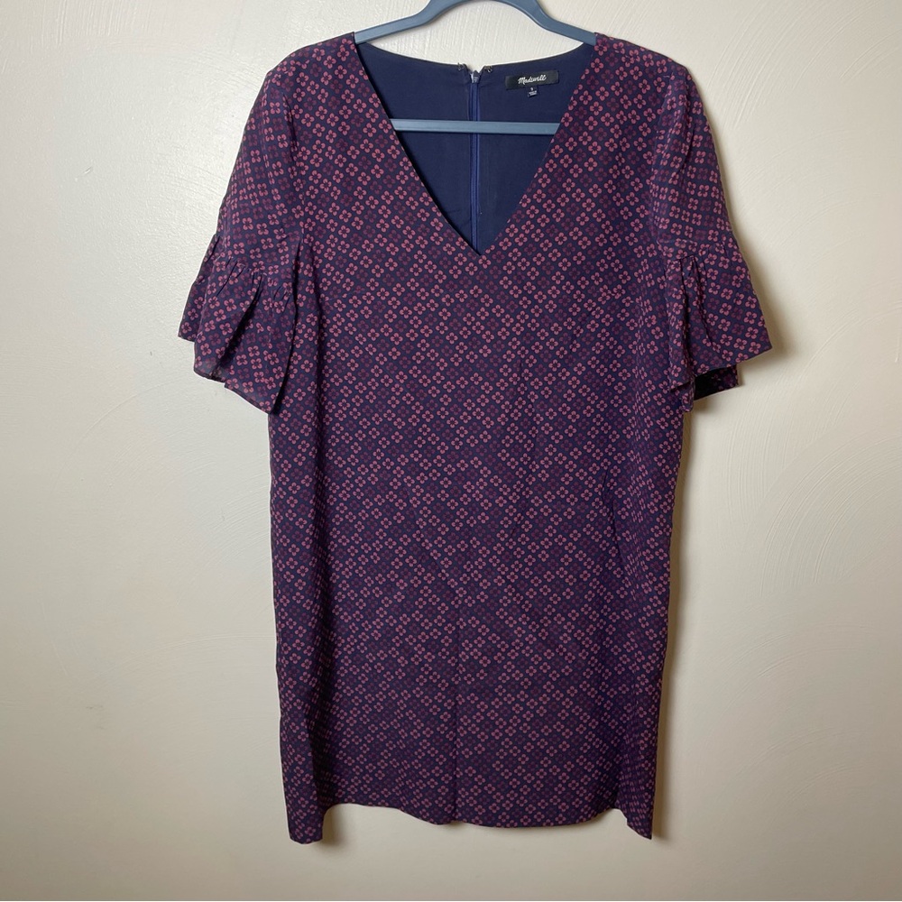 Madewell 100% Silk Floral Dress Size 2